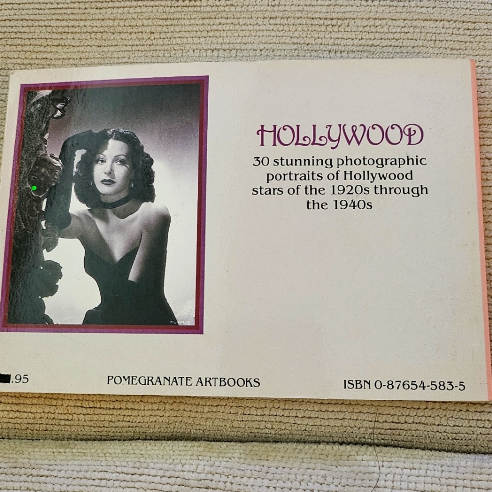 Hollywood postcard book an antique